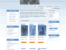 Tablet Screenshot of miniatures-workshop.com